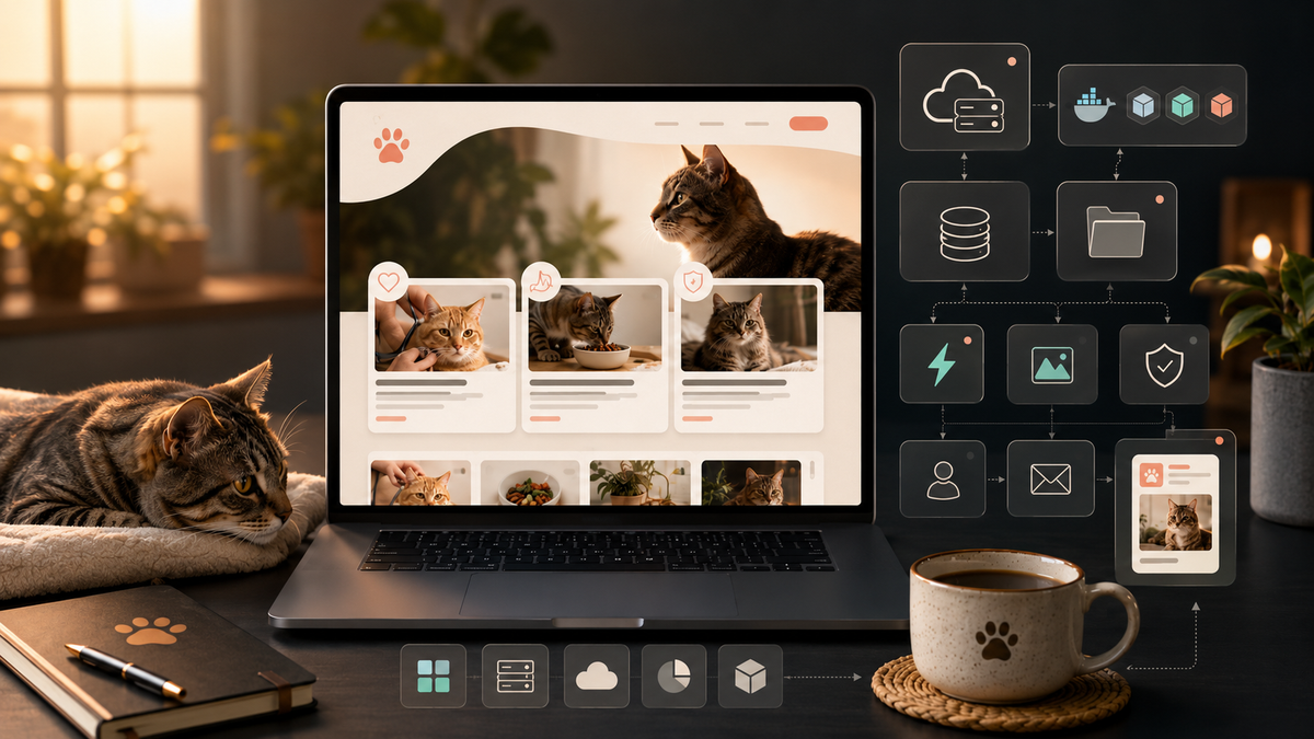 Miau Logbook: Infrastructure of a Self-Hosted Editorial Project